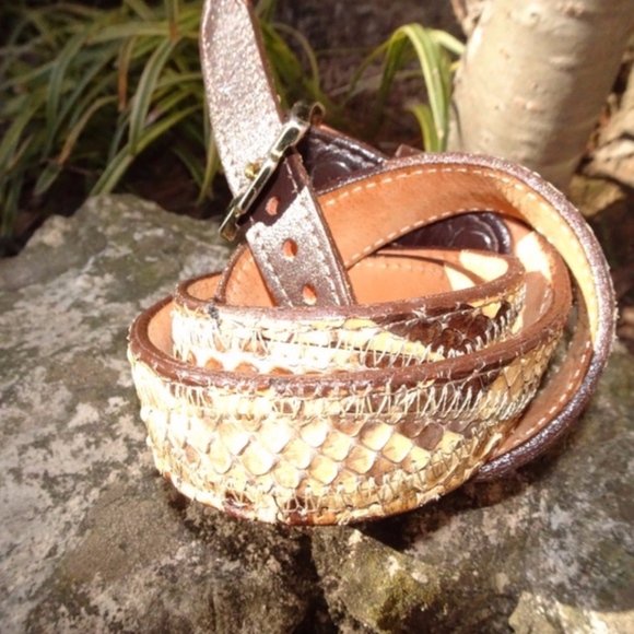 Justin Boots Accessories - Genuine snakeskin belt.